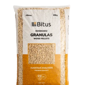 Kokskaidu Granulas ''Bitus'' 6mm Premium – Maiss (TIKAI RĪGAS NOLIKTAVĀ)